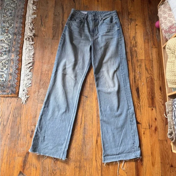 Zara TRF High Rise Wide Leg jeans 8 - Picture 7 of 9